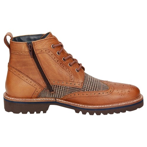 SIOUX Germany Herren Business Schuhe Bootie QUENDRON - 708 Cognac SALE - Picture 3 of 7