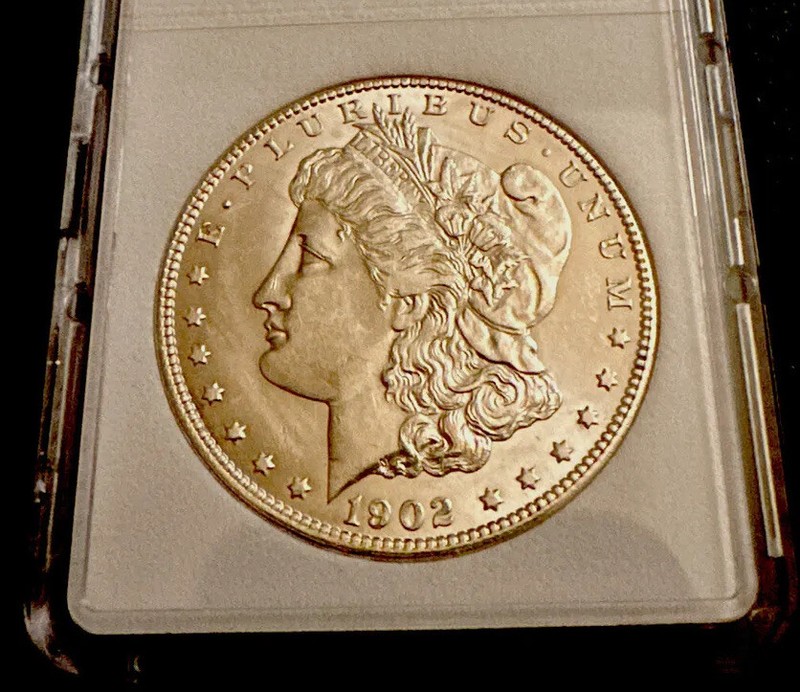 1902-O Morgan White Frosty Gem Silver Dollar Coin New Orleans Mint High Grade NR