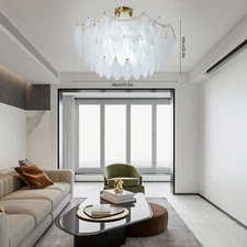 110V Luxurious Glass Chandelier Light Pendant Ceiling Light Chandeliers Lighting