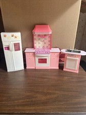 Vintage 1996 Barbie Folding Pretty Kitchen