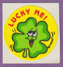 Vintage Trend LUCKY ME!  Matte Scratch & Sniff Sticker  CLOVER