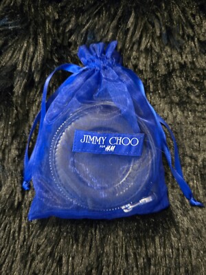 Jimmy Choo x H&M Black Leather Coin Purse Brand New Never Used - Limited Edition