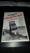 Lawrence Welk Rare Original Ranwood Records Retail Promo Poster Ad Framed!