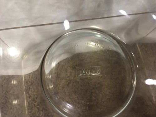 Pyrex 325 Clear Blue Tint Glass Nesting 2.5 quart Mixing Bowl 10” Diameter USA - Picture 4 of 4