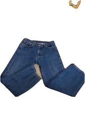 Levi's Men's 505 Regular Fit 100 Cotton Distressed Denim Blue Jeans 38x29