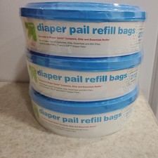 Up and Up 3 Pack Diaper Pail Refill Bags Holds Holds 272 Diapers Each 816 Total