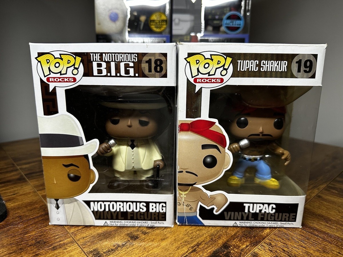 Funko Pop! Vinyl: Notorious BIG #18 And Tupac Shakur #29 AUTHENTIC