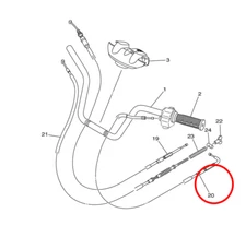 Starter Choke Cable For Yamaha Wolverine 350 450 YFM350 YFM450