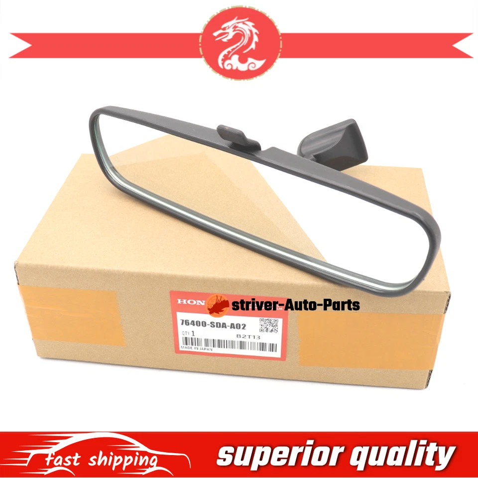 OEM For Honda Civic Accord CR-Z Mirror Assembly (Day/Night) 76400-SDA-A02 - Image 2 of 4