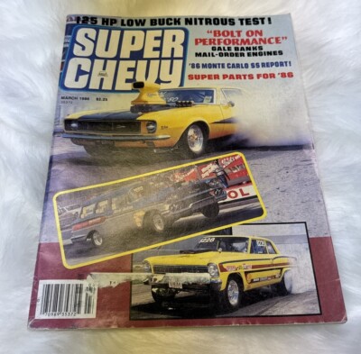 SUPER CHEVY MAGAZINE MARCH 1986 BOLT ON PERFORMANCE