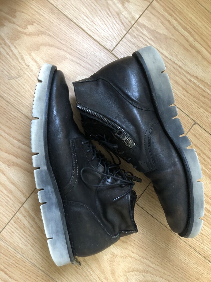 Viberg Black Leather Zip Up City Boots Shoes Men's 10.5 | eBay Viberg Black Leather Zip Up City Boots Shoes Men's 10.5 | eBay