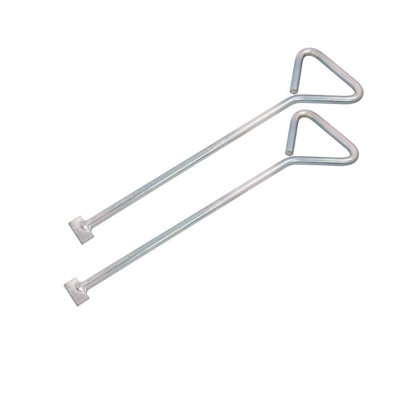 Single / 2pc Manhole Cover Lifting Keys 18" Key Steel Drain Lid Lifter