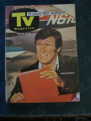 Post Dispatch Magazine Regional TV Guide August 1970 Chris George The Immortal