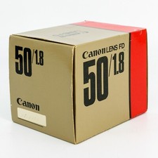 Canon Lens FD 50mm f/1.8 50mm S.C. BOX ONLY Documentation