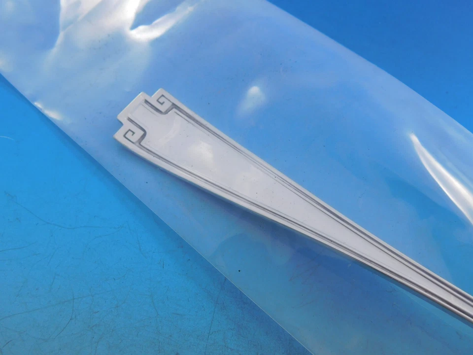 Cuchara para servir de plata esterlina Etrusca de Gorham perforada 9 agujeros personalizada 8 3/8" Foto 4 de 4