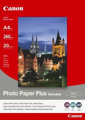 Canon Carta A4 Fotografica Photo Paper Plus Semi-Gloss SG-201 260 ...