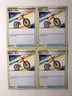 4x PLAYSET Pokemon Cards x4 Rotom Bike 63/73 Playset Champion's Path NM