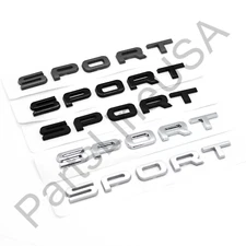 For Range Rover 3D Raised SPORT Letters Tailgate Trunk Rear Adhesive