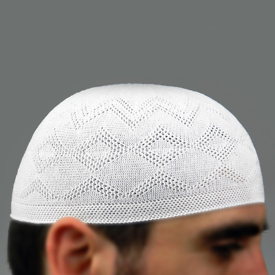 Muslim Islamic Skull Cap Prayer Hat Topi Kufi Head Wear Takke Namaz Fesi Tagiya - Foto 11