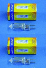 2 x Omnilux Halogen Studio Lampe 230V 300W Gx-6,35 Stiftsockel G-6,35 G - x 6,35