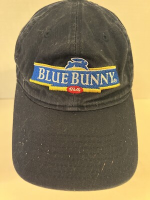 Blue Bunny Ice Cream Hat Strap Back Blue Spellout Logo New Era 9Twenty 