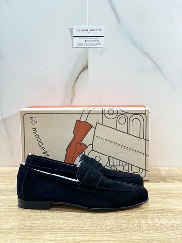 Il Mocassino Zapatos de Hombre Tasca En Ante Negro Lujo Men Zapatos | eBay