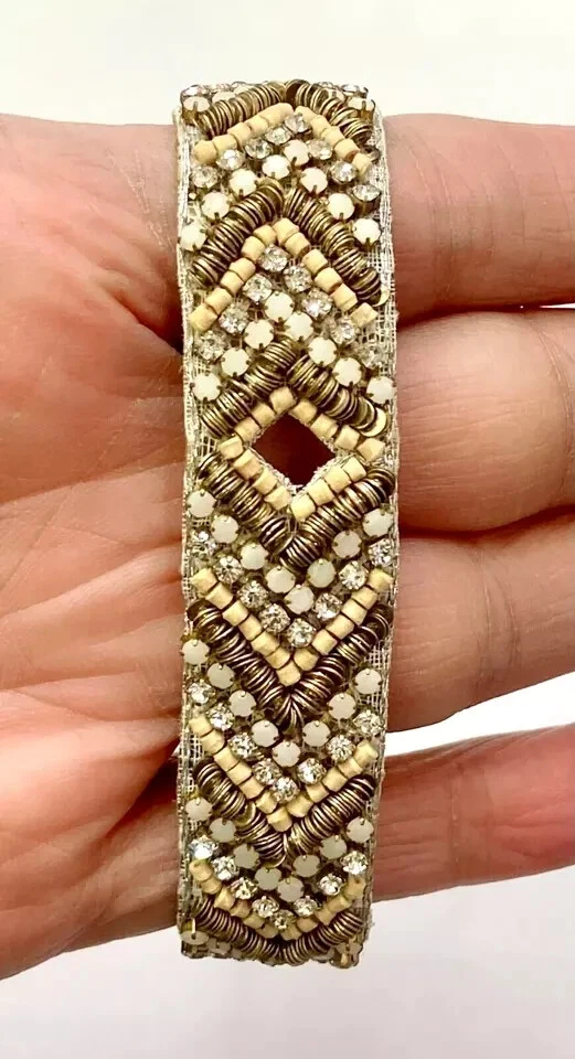 HSN Deepa Gurnani "Sara" Beaded Adjustable Slide Bracelet Brown - Image 3 of 4