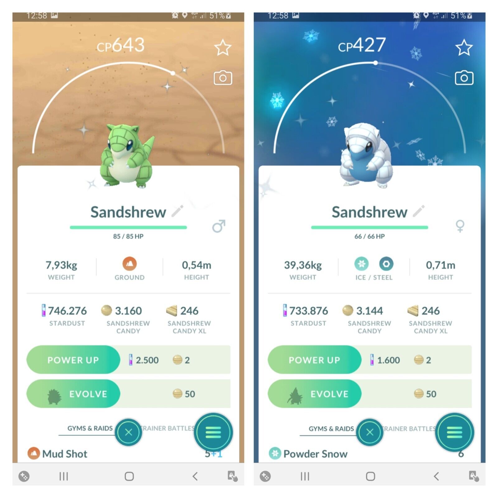 Wild Shiny Alolan Sandshrew Let's Goooo : r/PokemonGOValor