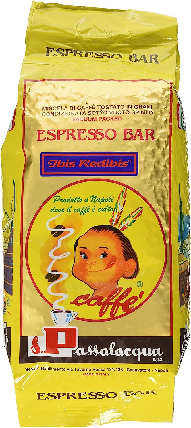 PASSALACQUA CAFFE' ESPRESSO BAR "IBIS REDIBIS"  BUSTA DA KG 1 IN GRANI CHICCHI