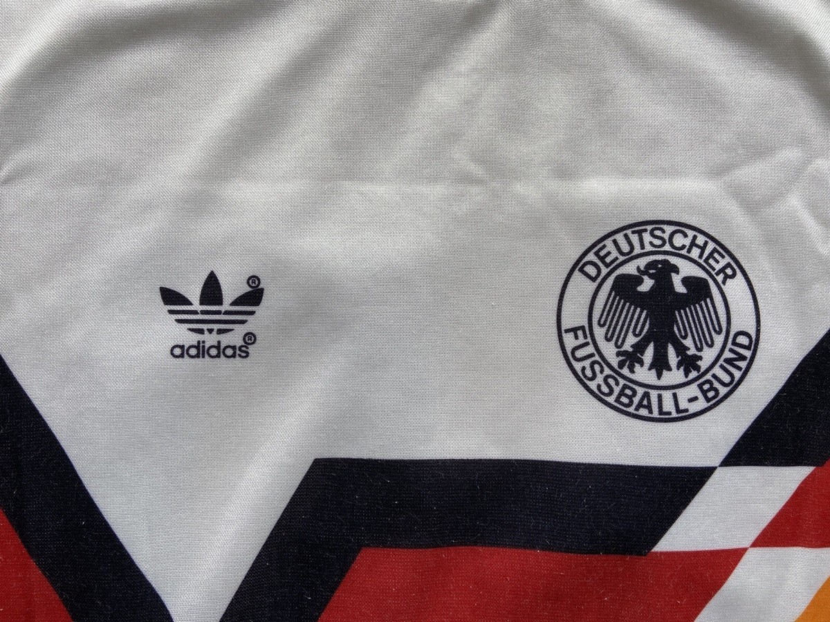 GERMANY 1990 1992 HOME FOOTBALL SHIRT SOCCER JERSEY ADIDAS sz L