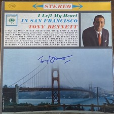 Tony Bennett Signed Autographed I Left My Heart In San Fransisco Vinyl Record