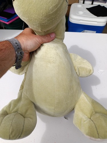 Toys R Us Plush Dinosaur Large Green Baby Bean Bag Soft Stuffed Animal 19" - 第 8/8 張圖片