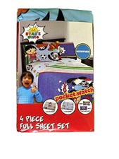 NEW Ryan's World Kids Bedding Super Soft Microfiber Full Size 4 Piece Sheet Set