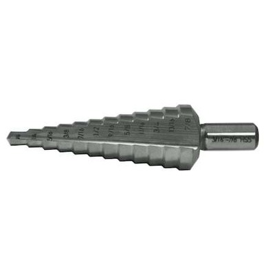 Cleveland C20311 1/8-1/2 X 1/32 1/4 Inch Hex Shankhss 118° Split Point Step