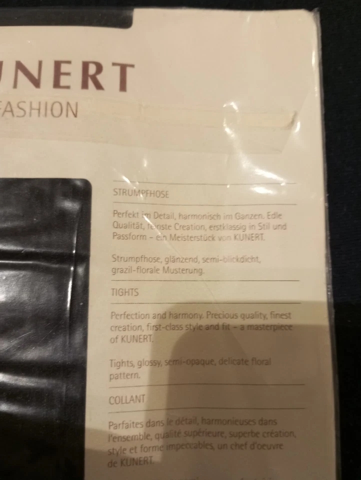 Kunert Strumpfhose Gemustert Gr.40/42,Neu, Vintage - Bild 3 von 3
