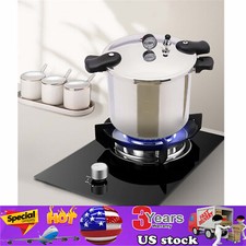 23 Quart Pressure Canner Cooker w/Gauge Release Valve Silver Large Capacity 22L 