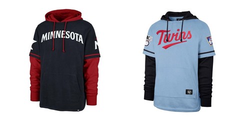 2025 47 Brand Minnesota Twins Shortstop Hoodie - Light Blue, Navy - Bild 1 von 9