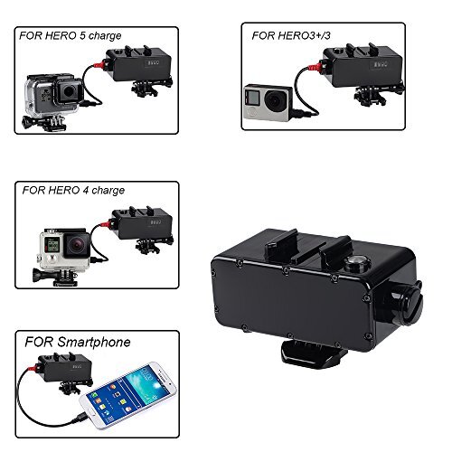 5200mAh Waterproof Power Bank for GoPro Hero 11 Hero 10 Hero 9 Hero 8