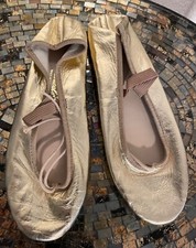 Theatricals New Gold Metallic Ballet Flats Size 4
