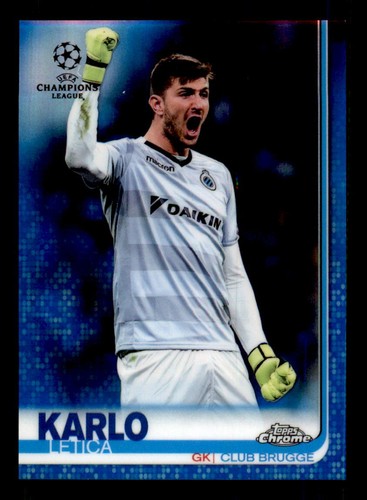 2018-19 Topps Chrome Champions League Blue Refractor Karlo Letica /150 (r 51239)