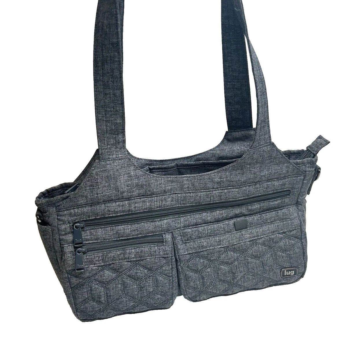 Lug Saunter and Sway travel tote/crossbody, indigo NWT large work & travel crossbody bag | organized pockets, nylon  main image 3