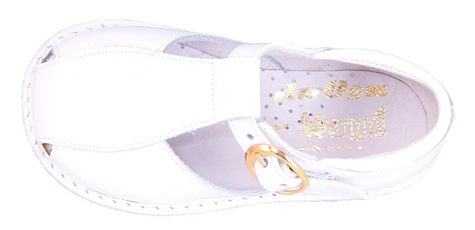 Zapatos/sandalias europeas DE OSU - España - charol blanco para niñas - europeas Foto 2 de 4