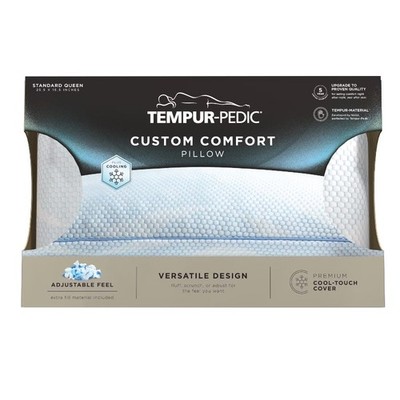 Tempur-Pedic Custom Comfort Bed Pillow and Cooling, Adjustable Support