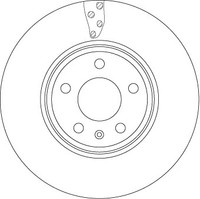 2Er Set Bremsscheiben TRW Automotive DF4866S Audi 8K0 615 301 8W0 615 301 G