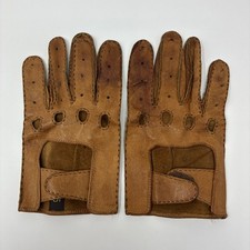 VTG Driving Gloves Super Soft Vtg Unbranded Men  s L 10 Light Tan Brown Unlined