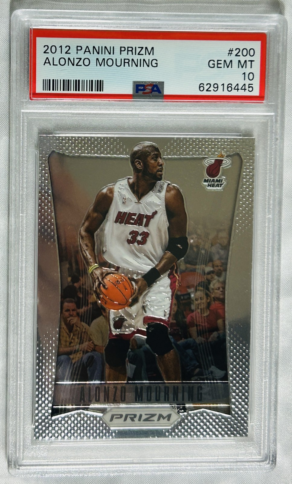 Alonzo Mourning 2012-13 Panini Prizm #200 PSA 10 *C25
