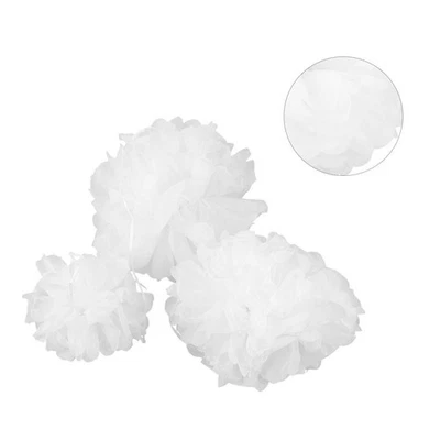 18 Pcs Décorations D'anniversaire Pour Filles Fleurs En Papier De Soie Plafond - Photo 1/4