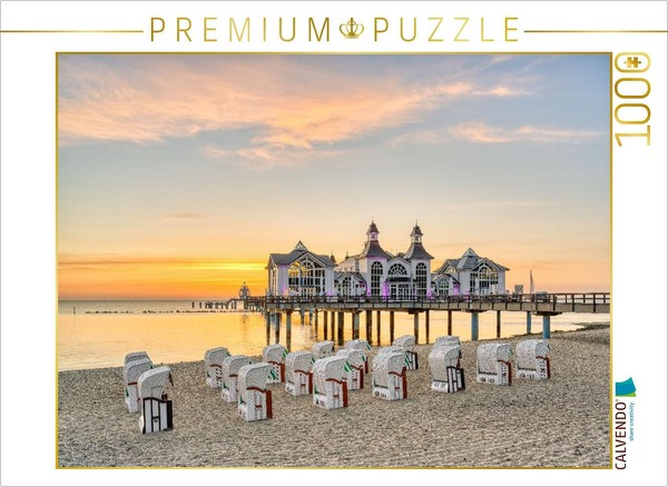 Calvendo Puzzle Pier In Sellin On RüGen At Sunrise | 1000 Pieces, Finished Size-image