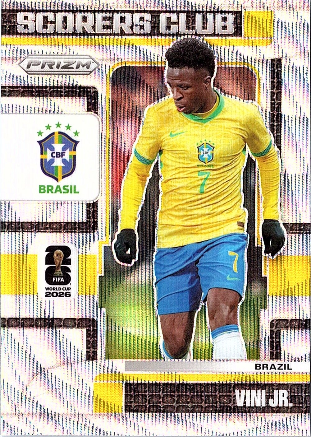 2026 Panini Prizm FIFA World Cup #6 Vini Jr. Scorers Club Wave Prizms