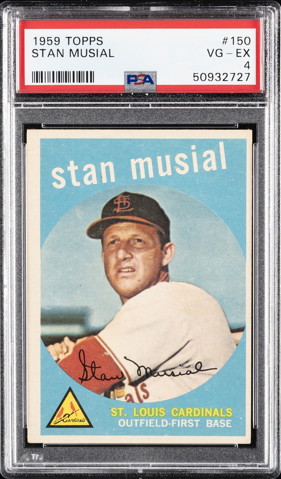 1959 TOPPS #150 STAN MUSIAL PSA 4